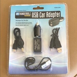 Black USB Car Adapter